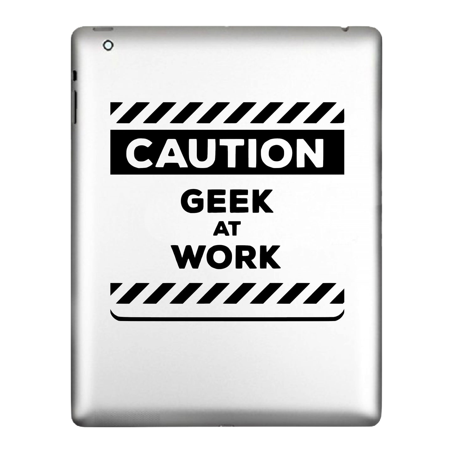 Caution Geek At Work, Decal Sticker.
