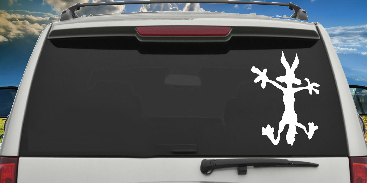 Wylie Coyote Splat, Decal Sticker
