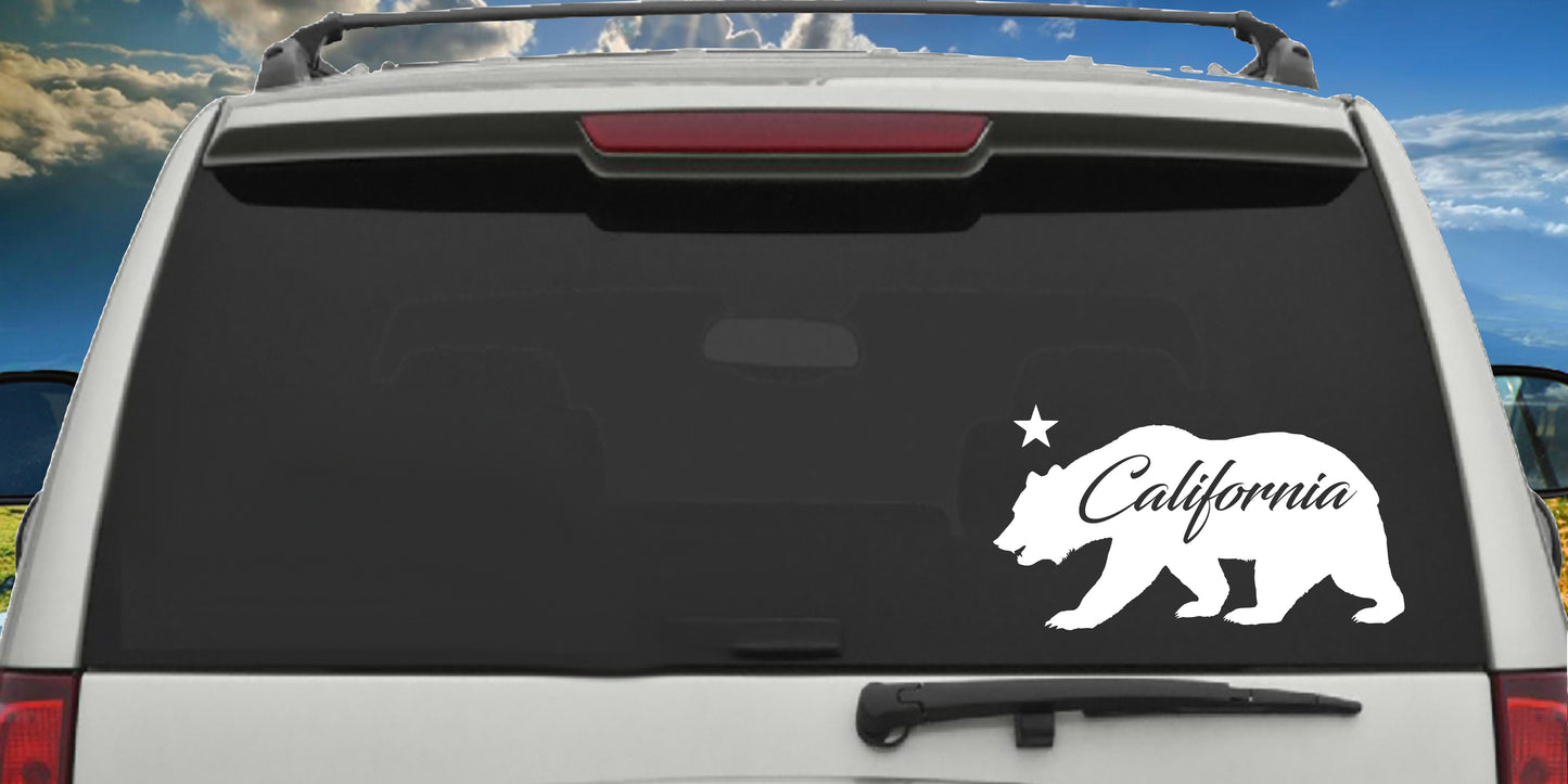 California State Grizzly Bear, Decal Sticker