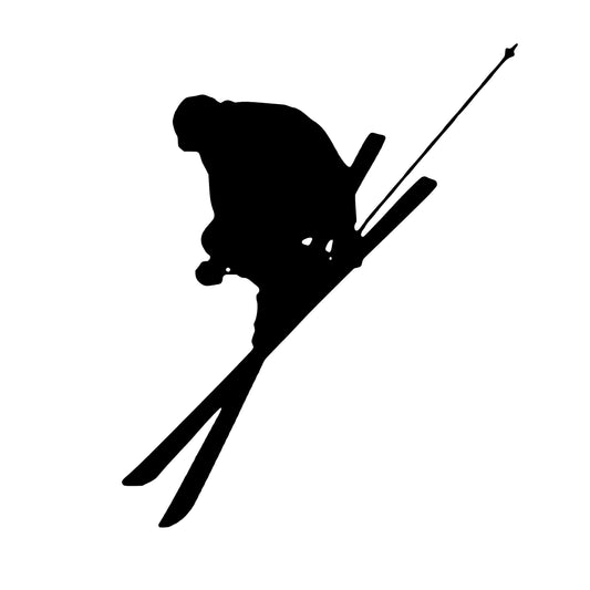 Downhill Skiing Skier, Sticker Decal