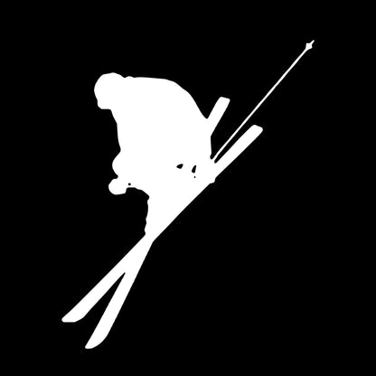 Downhill Skiing Skier, Sticker Decal