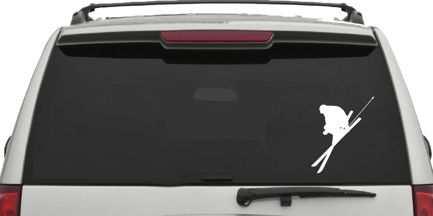 Downhill Skiing Skier, Sticker Decal