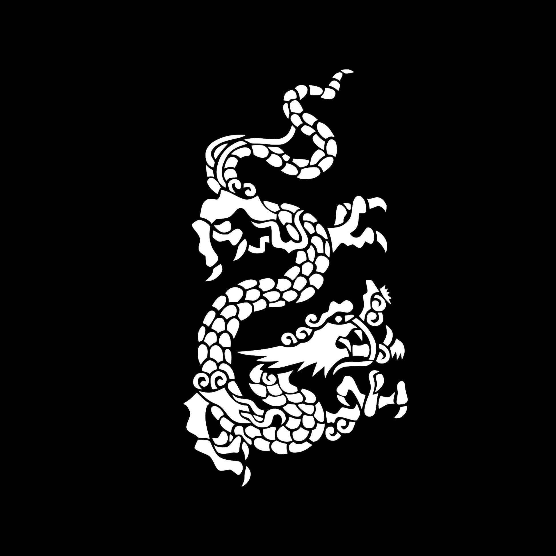 Chinese Dragon, Sticker Decal.