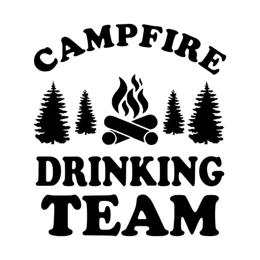 Campfire Drinking Team Decal Sticker