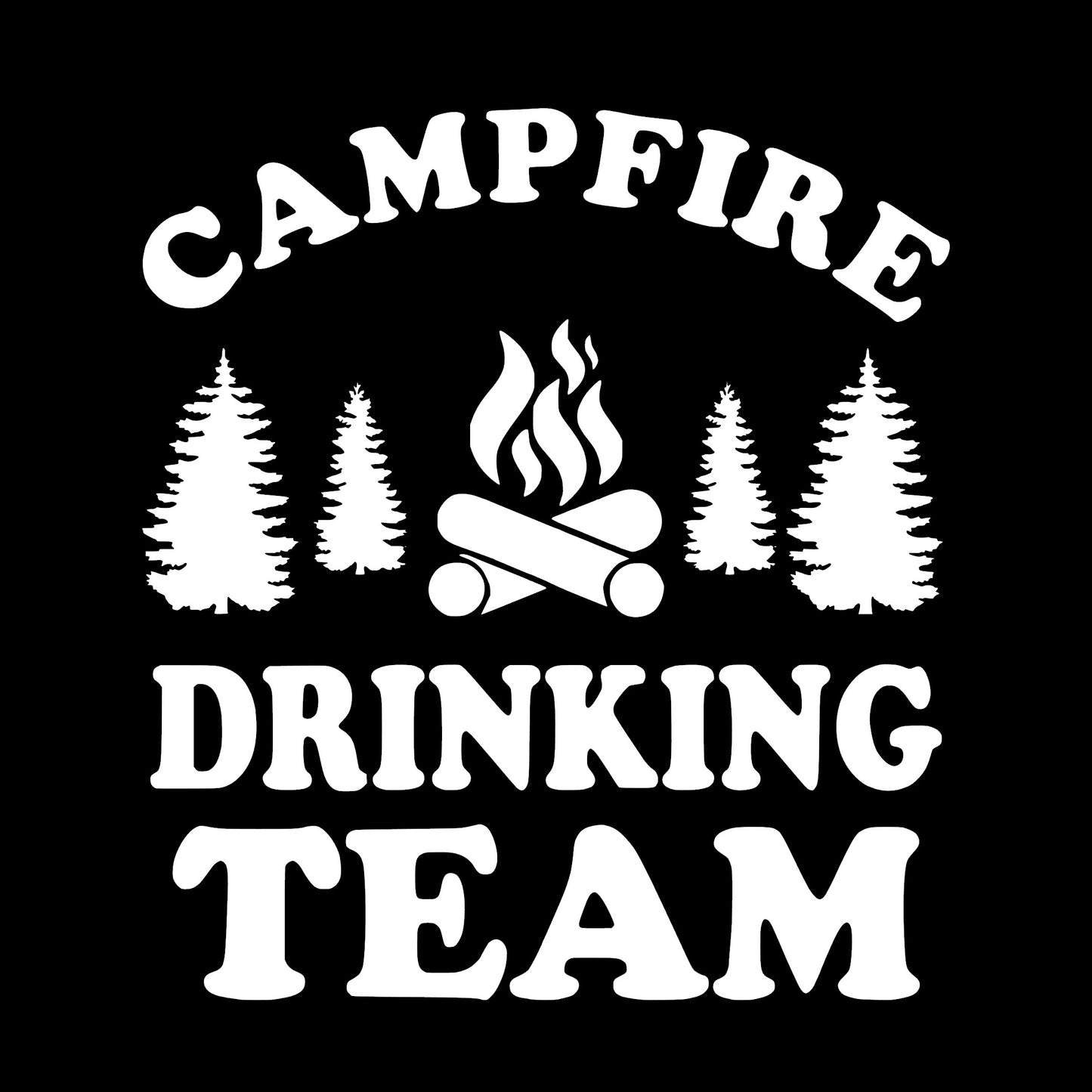 Campfire Drinking Team Decal Sticker