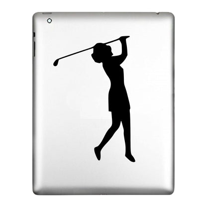 Female Golfer, Sticker Decal