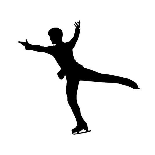 Male Figure Skater, Sticker Decal