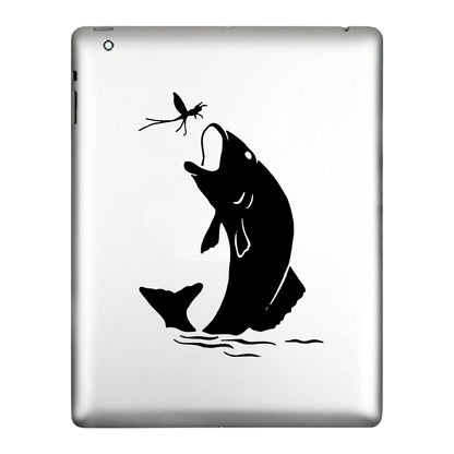 Fish Catching Fly | Sticker Decal | Truck, Cars, Windows, computers, flat surfaces
