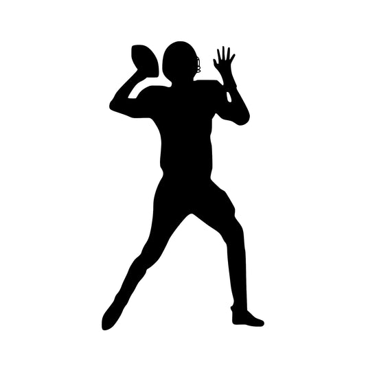 Football Quarterback, Sticker Decal
