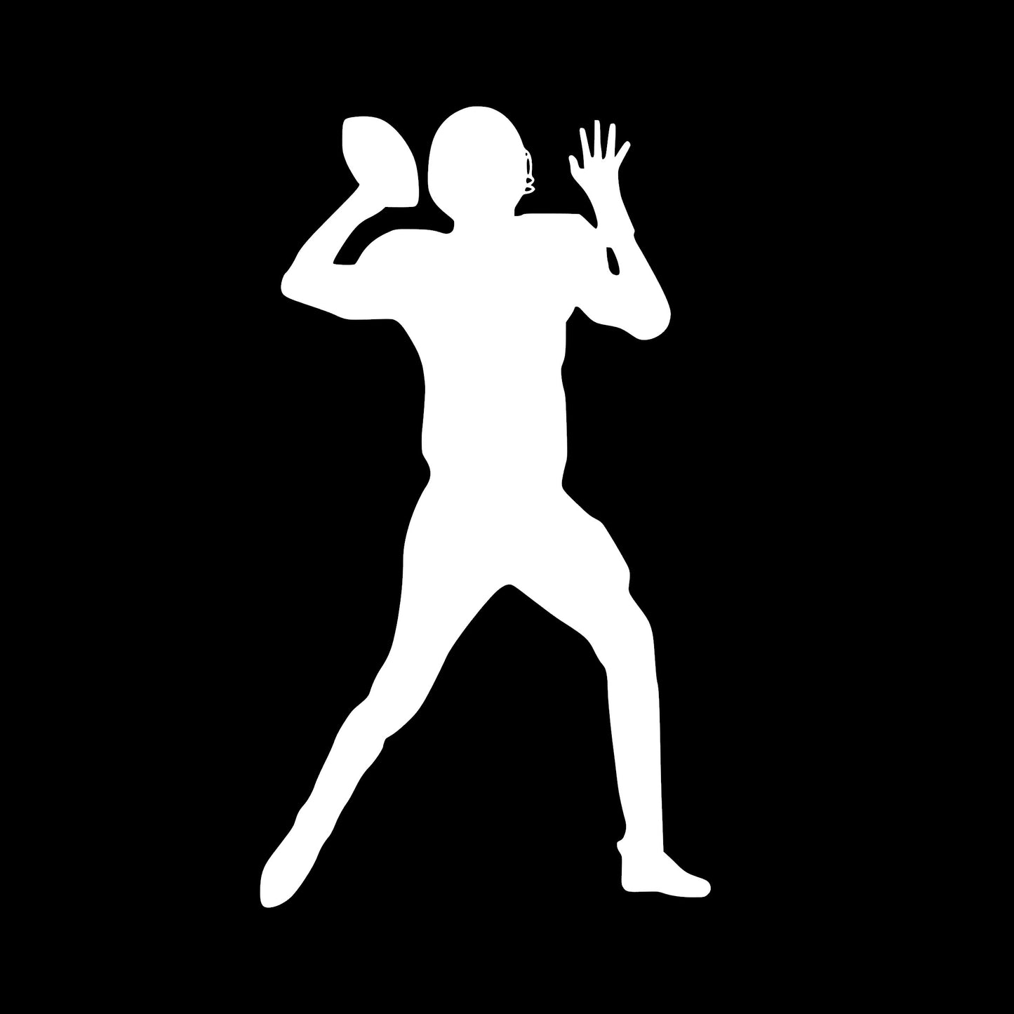 Football Quarterback, Sticker Decal