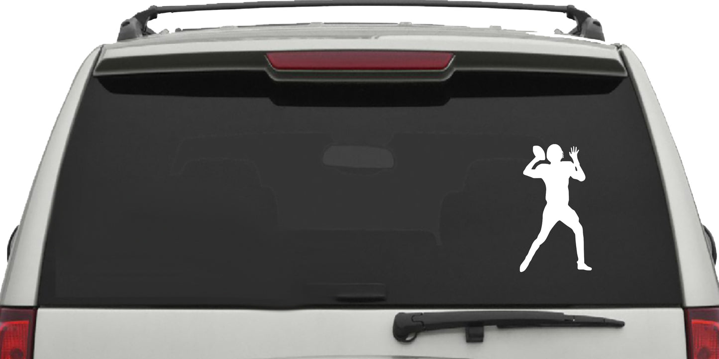 Football Quarterback, Sticker Decal