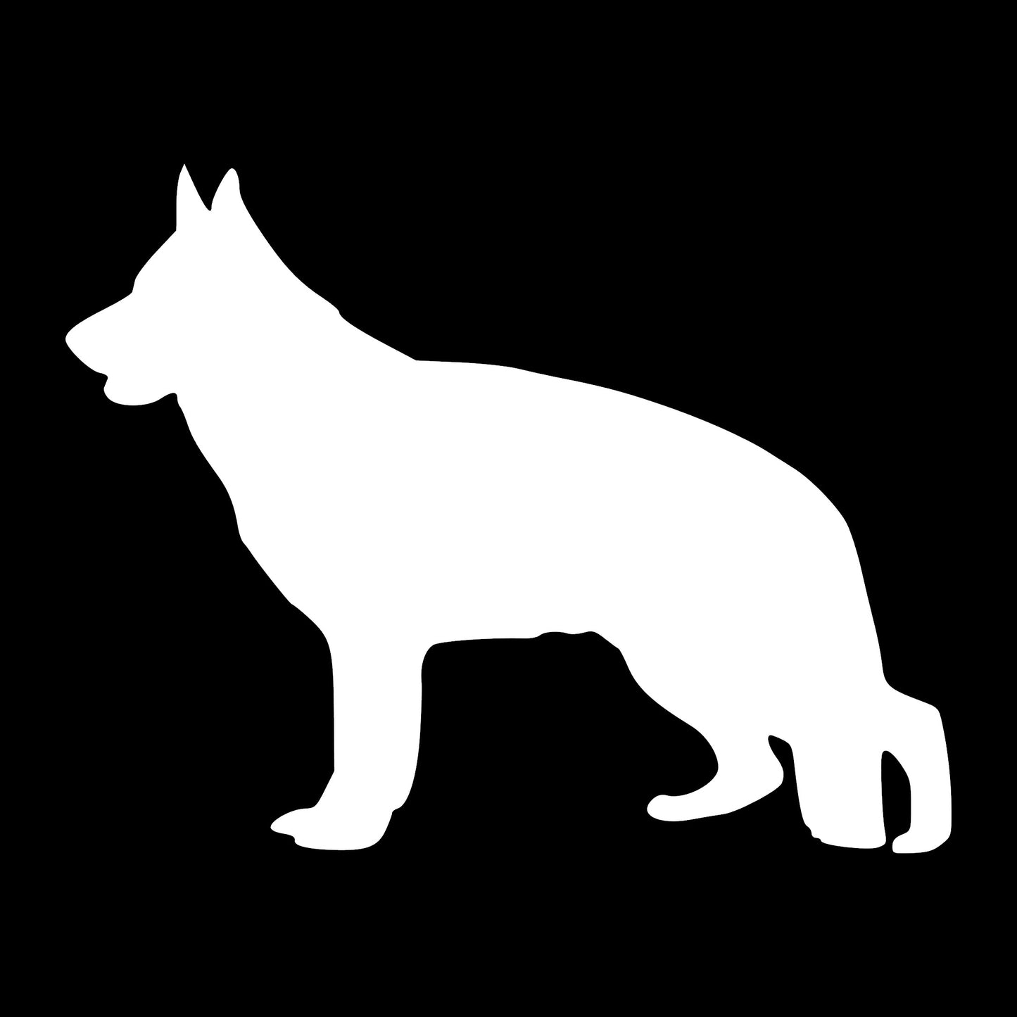German Shepherd, Sticker Decal