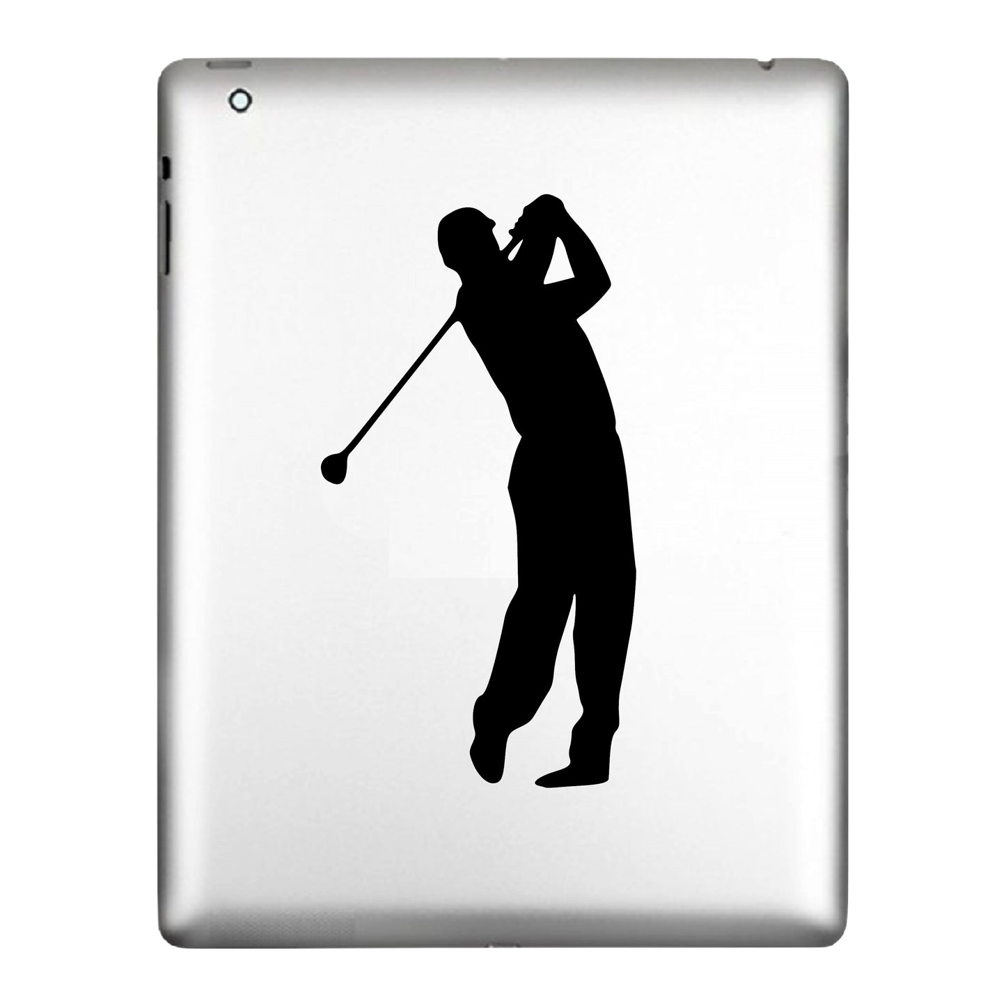Male Golfer swinging, Sticker Decal