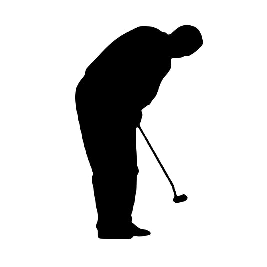 Putting Male Golfer, Decal Sticker