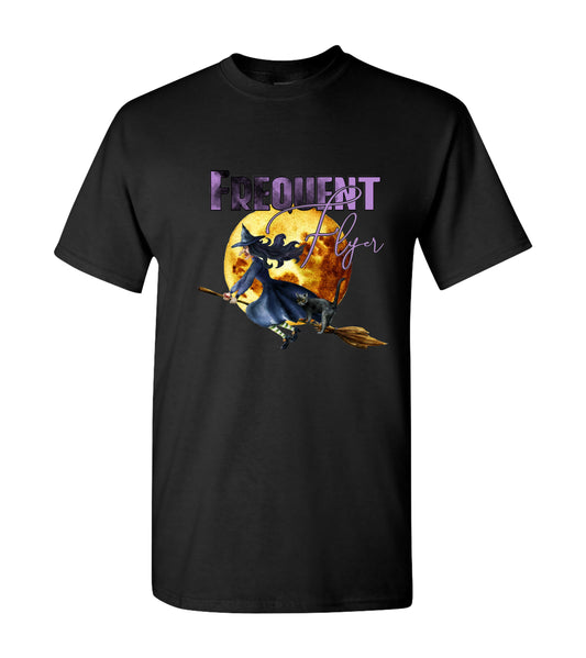 Frequent Flyer Witch Broomstick, T-Shirt