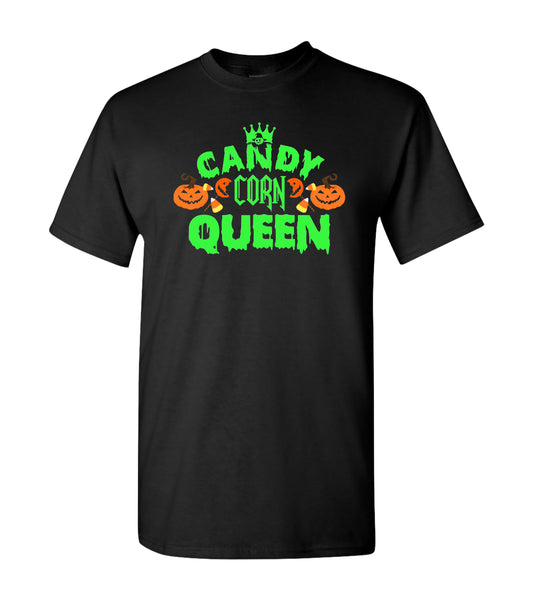 Candy Corn Queen, Halloween, T-Shirt