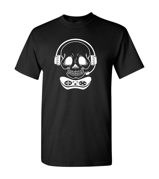 Gamer Skull Boy, Controller Headset, Shirt