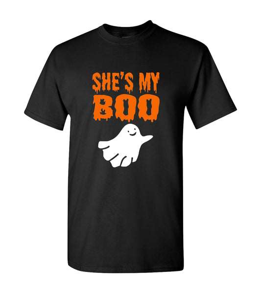 She's My Boo Ghost Halloween, T-Shirt