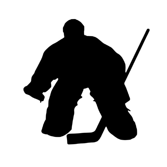 Hockey Goalie, Sticker Decal.