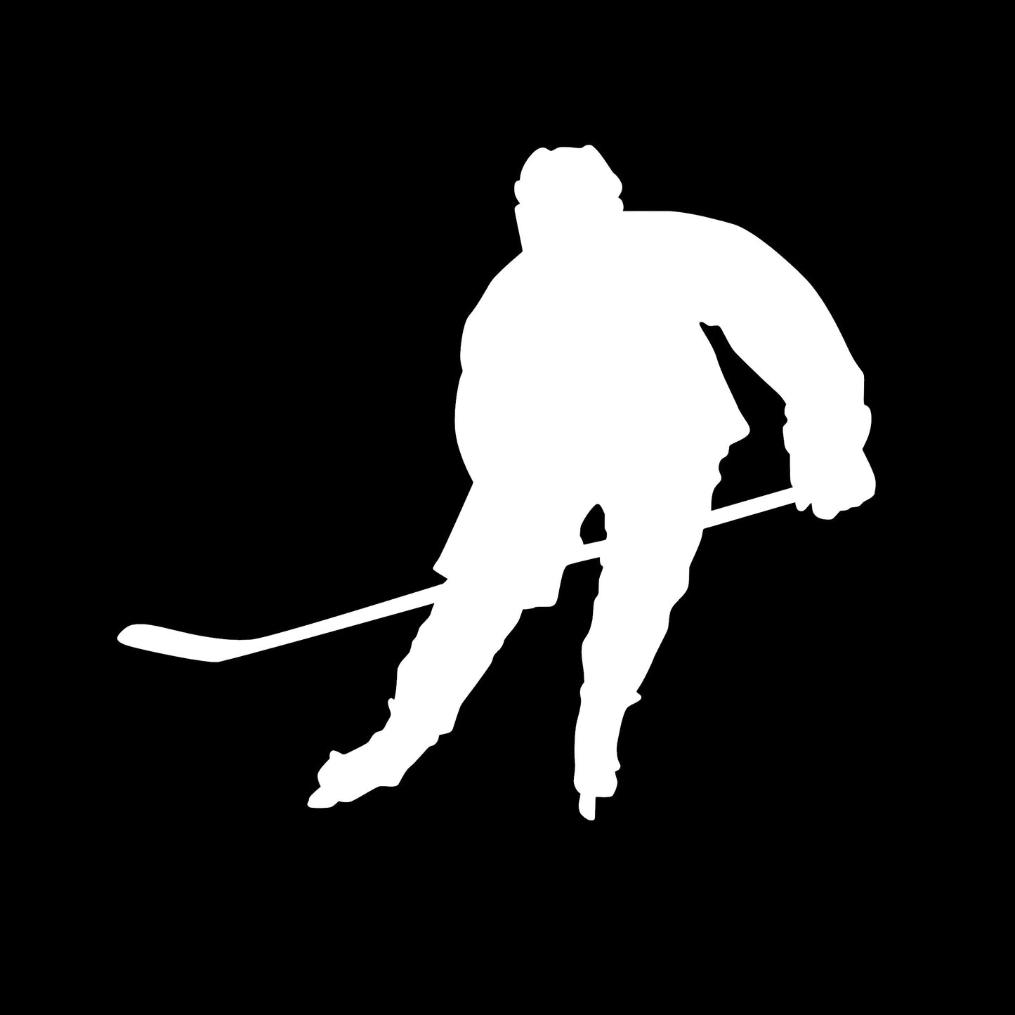 Hockey Player, Sticker Decal