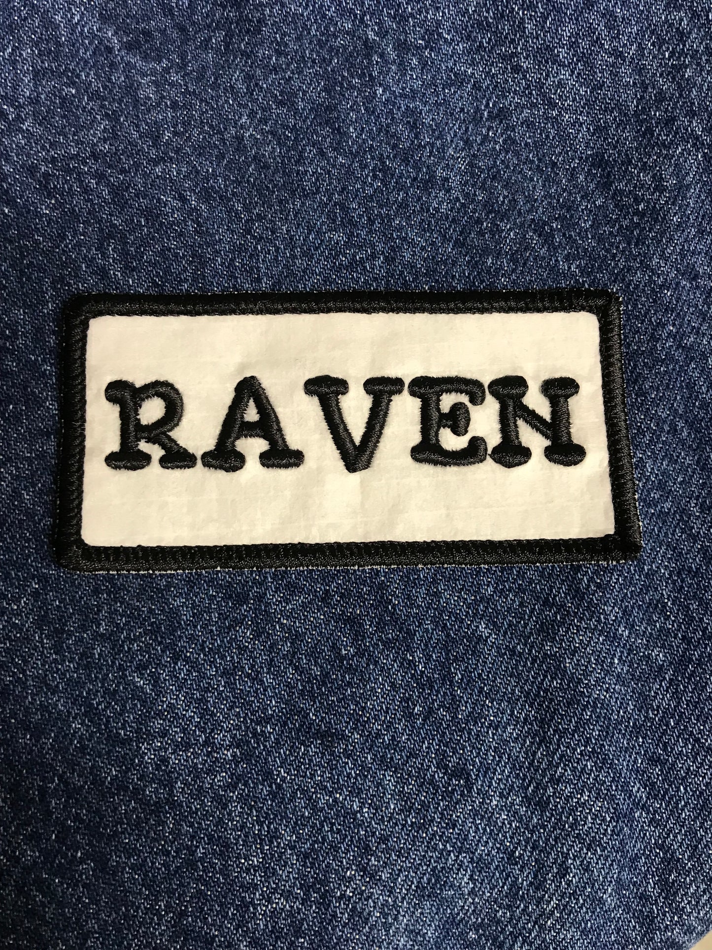 Personalised patch, Embroidered name tag, Iron On or Sew On