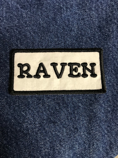 Personalised patch, Embroidered name tag, Iron On or Sew On