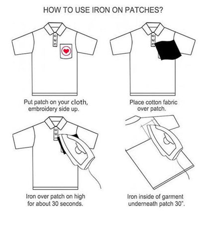 American Melting, Happy Face | Patch | Iron On or Sew On