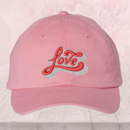 Embroidered "Love", Youth Dad Hat, Adjustable Unstructured Cap