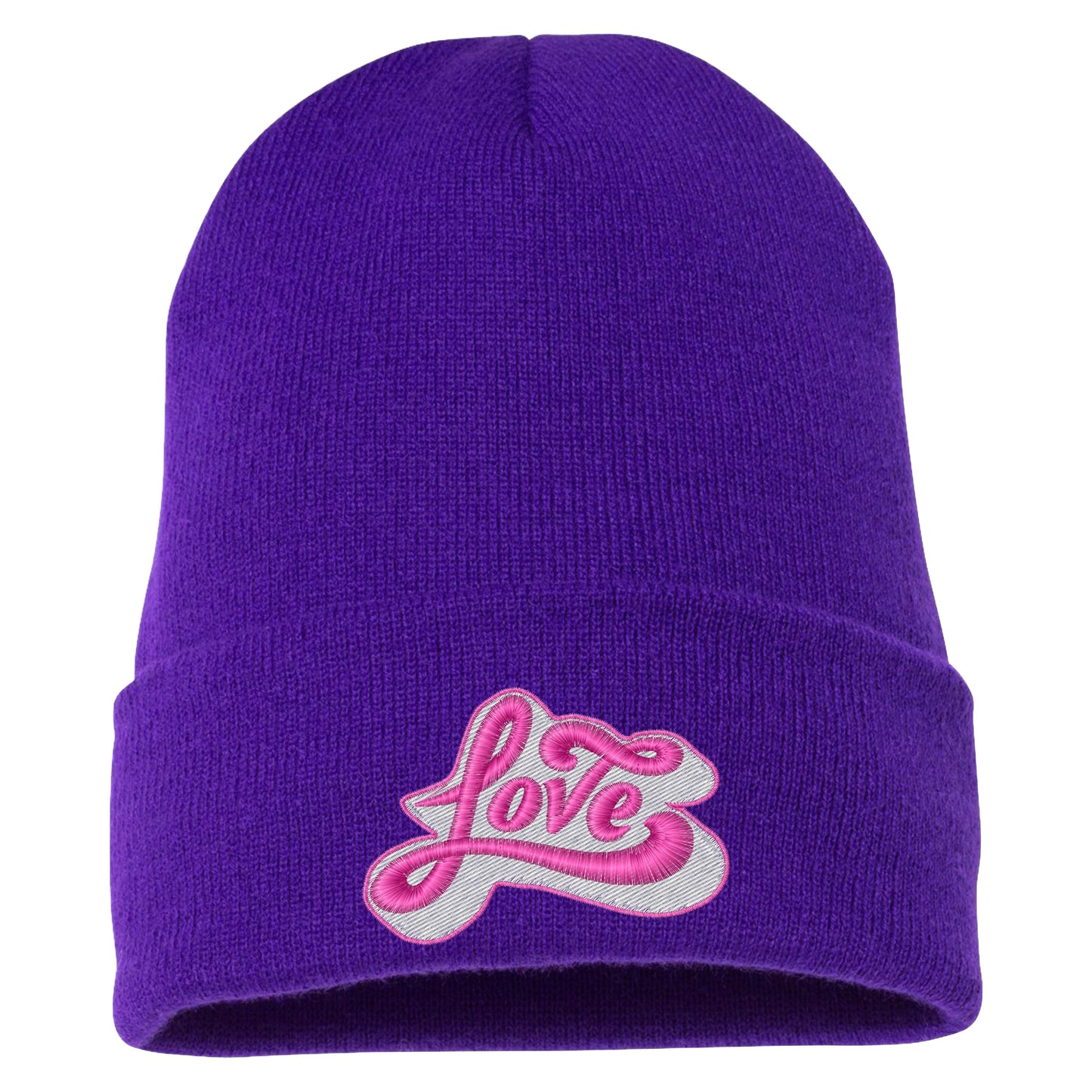 LOVE Embroidered Beanie Winter Hat