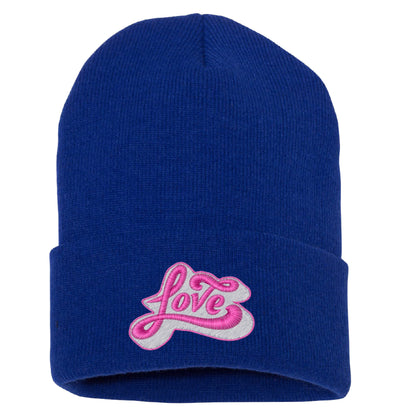 LOVE Embroidered Beanie Winter Hat