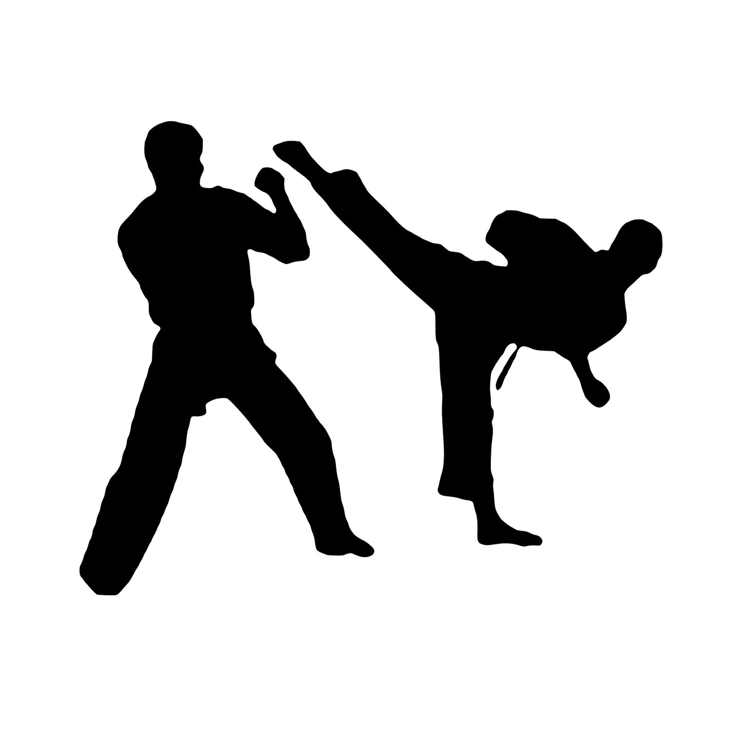 Martial Arts Sparring, Sticker Decal