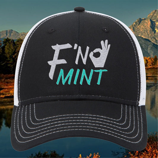 Embroidered Fn Mint Cap, F*ckin Mint Hat