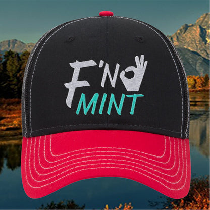 Embroidered Fn Mint Cap, F*ckin Mint Hat