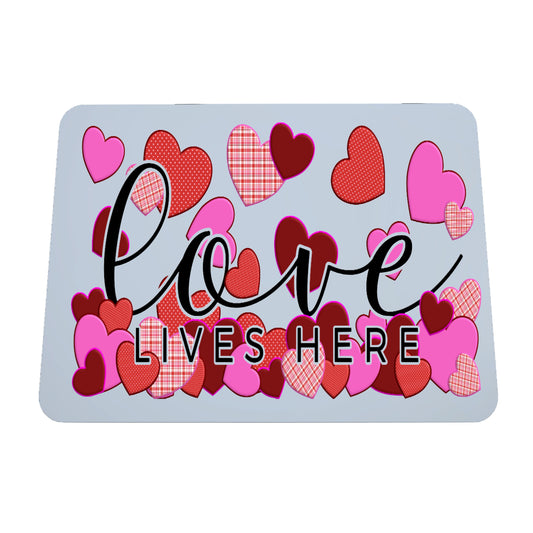 Hearts Love Lives Here, Mousepad.