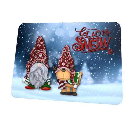 Let It Snow, Gnome And Dog, Mousepad