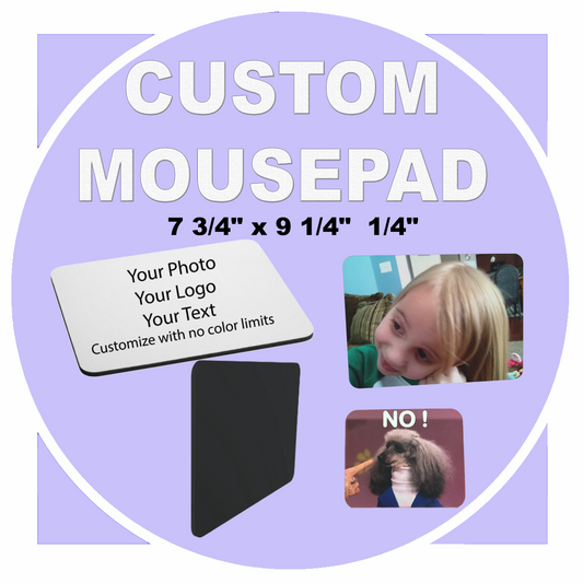 Personalized Custom Mouse Pad, Photo, Logo Design your mouse pad