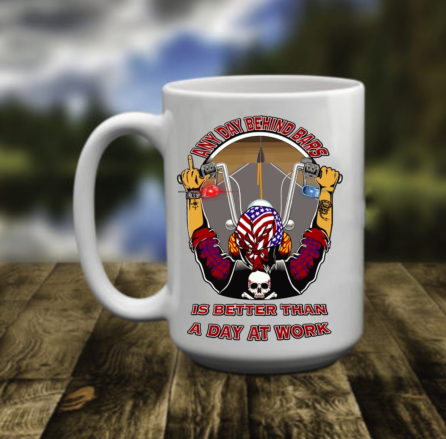 A Day Behind Bars, 15 oz Mug