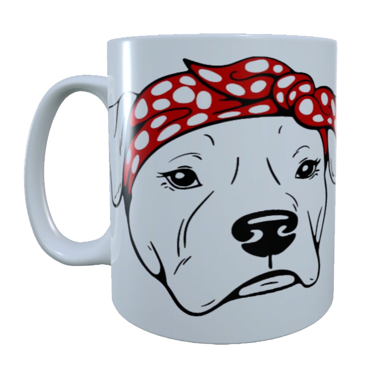 Paw Heart Head Bandana, 15 oz  Mug