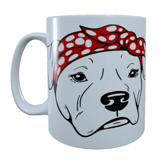 Paw Heart Head Bandana, 15 oz  Mug