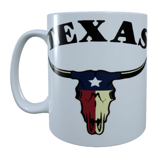 Texas State Longhorn, Bull Skull, 15 oz  Mug