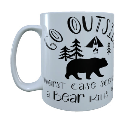 Go Outside, Worst case, 15 oz Mug