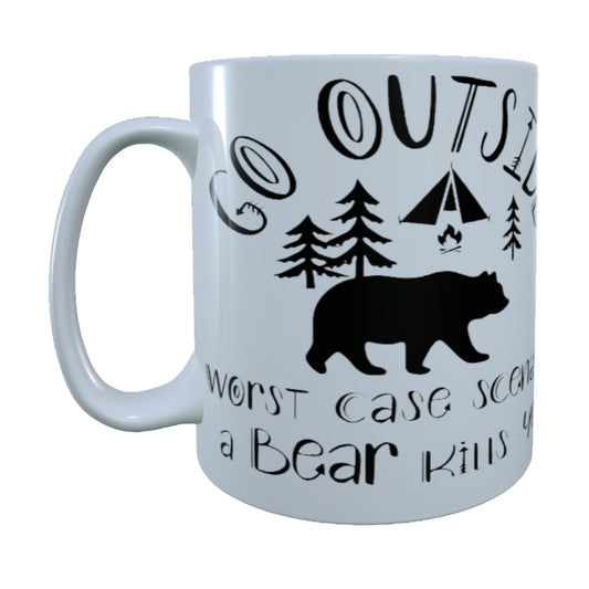 Go Outside, Worst case, 15 oz Mug