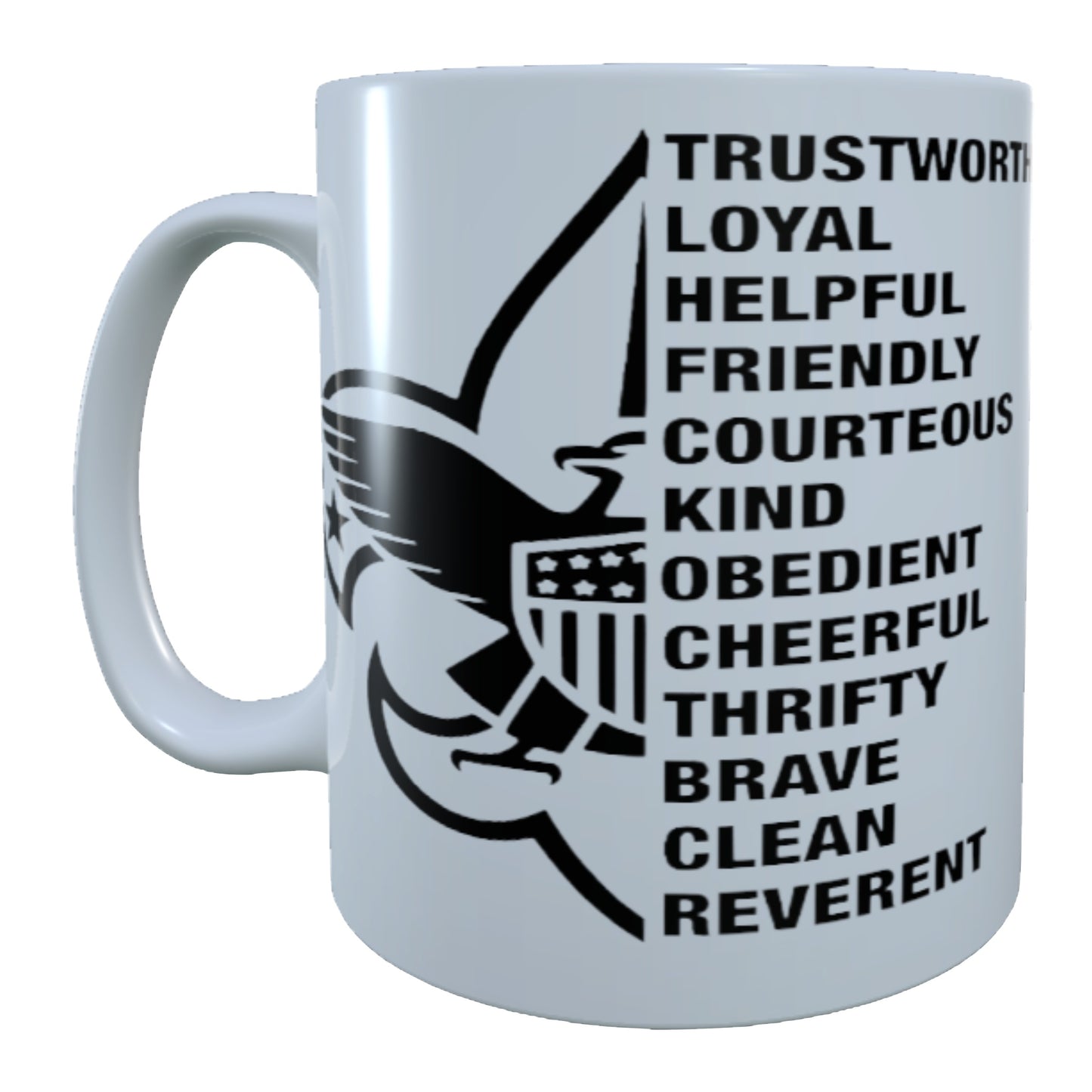 Scouts of America, Scouts Law, fleur-de-lis, 15 oz Mug