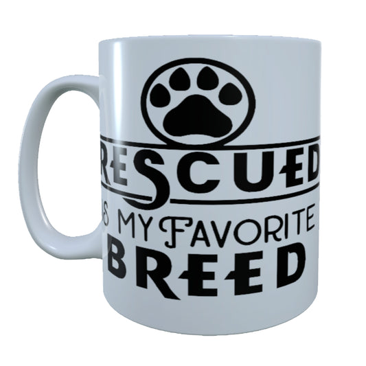 Dog Rescued, 15 oz Mug