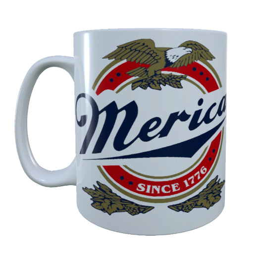 Merica Since 1776 American, 15 oz Mug
