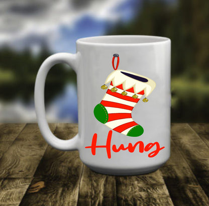 Christmas Stocking Hung, 15 oz Mug