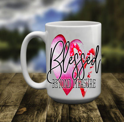 Blessed Beyond Measure, 15 oz Mug