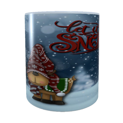Let It Snow, Gnome & Dog, 15 oz Mug