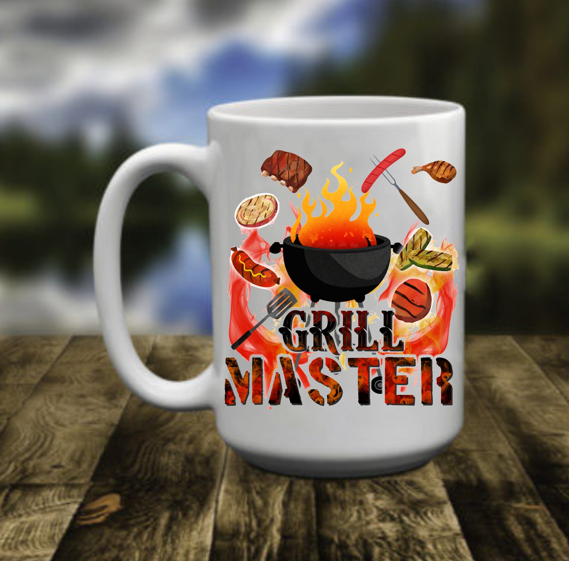 BBQ Grill Master, 15 oz Mug.