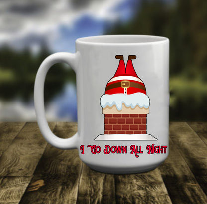 I Go Down All Night, 15 oz mug